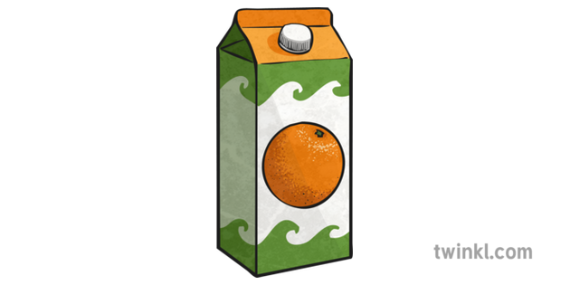 Carton of Orange Juice Illustration - Twinkl