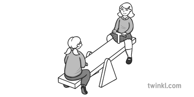 Ninos Jugando Apropiadamente Ojos Se Abren En Blanco Y Negro Ilustracion