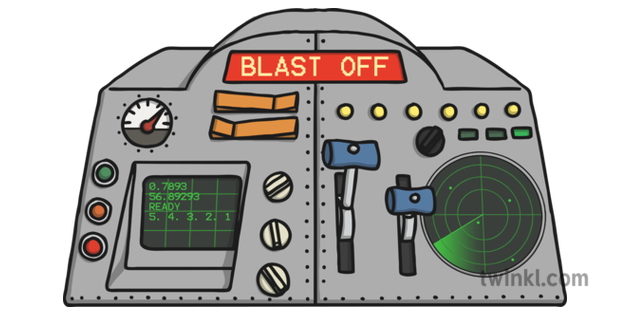 Space Control Panel Clip Art