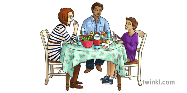 View Family Eating Dinner Clipart Png Images