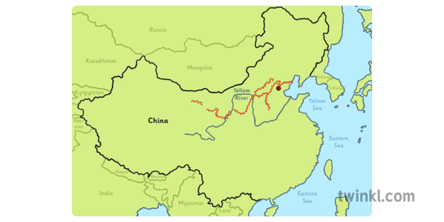 Great Wall Of China Map Illustration Twinkl