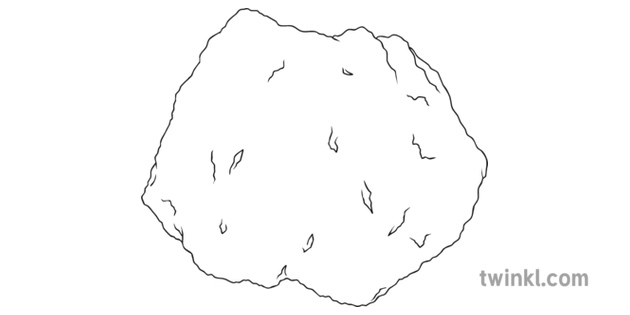 Igneous Rocks Black And White 1 Illustration Twinkl