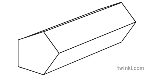 Pentagonal Prism Illustration - Twinkl