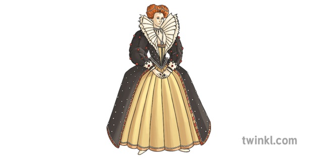 Queen Elizabeth I 2 Illustration - Twinkl