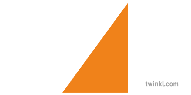 Right Angle Triangle Orange Illustration Twinkl