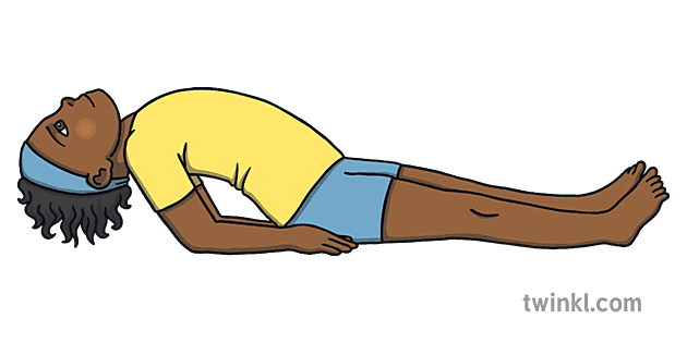 ikan pose yoga senaman aktiviti relaksasi ks12 Illustration - Twinkl