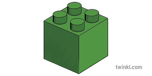 2x2 lego block kijani sayansi zaidi - Twinkl