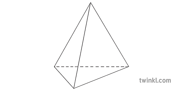 3D Shapes Triangle Based Pyramid General Maths Geometry Triangular