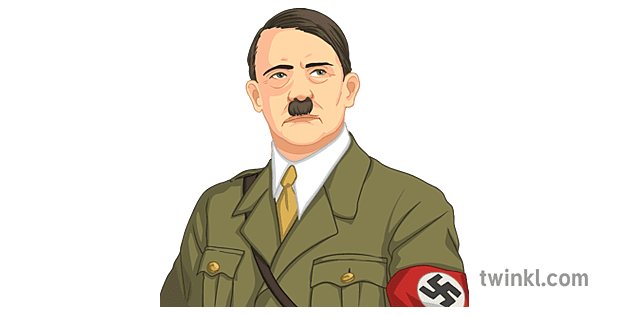 Adolf Hitler Portrait KS3 KS4 Illustration - Twinkl