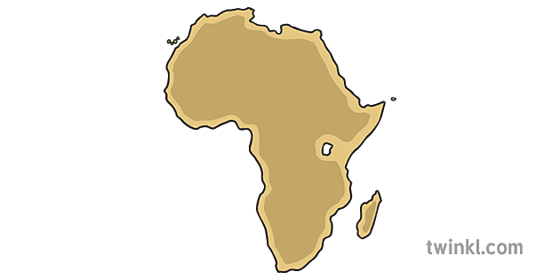 非洲海洋和大陸削減並堅持活動ks1 Illustration Twinkl