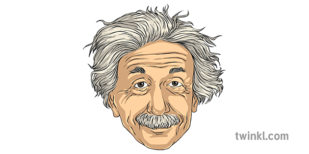 Albert Einstein 1 Illustration Twinkl