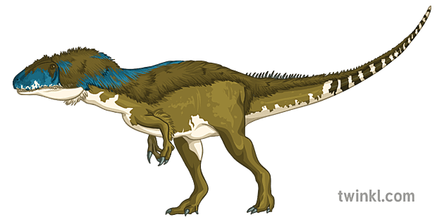 アロサウルス 羽毛恐竜 フランス語 セカンダリ Illustration