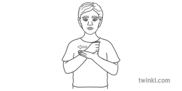 auslan number version 1 part 1 black and white rgb Illustration - Twinkl