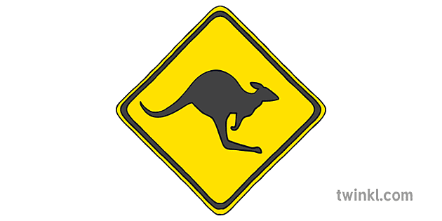 Australian Road Sign Illustration - Twinkl