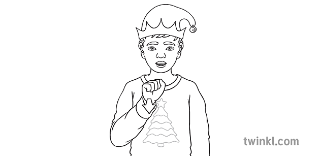 BSL Your Black And White Illustration Twinkl