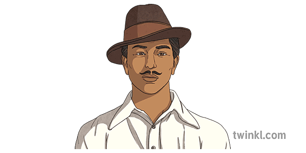 Bhagat Singh Illustration - Twinkl