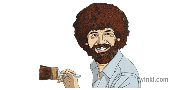 Top 105+ Bob ross cartoon drawing - Tariquerahman.net