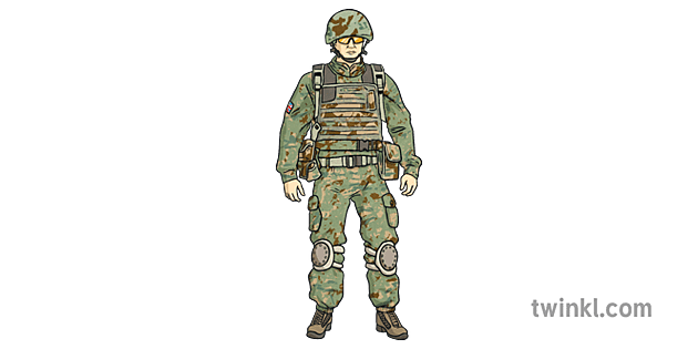 British Army Soldier Ilustracao Twinkl