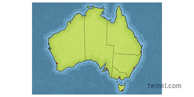 British Colonies Of Australia 1901 No Text Map Of Australia History Ks2