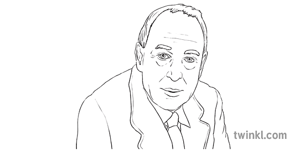 cs lewis შავი და თეთრი 2 Illustration - Twinkl