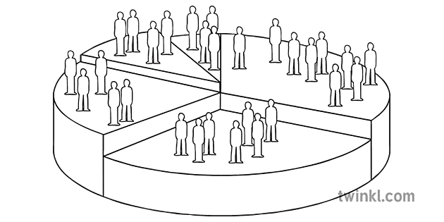 Census Black and White Illustration - Twinkl