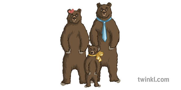 Character Three Bears French Fairy Tale Goldilocks Three Bears Secondary