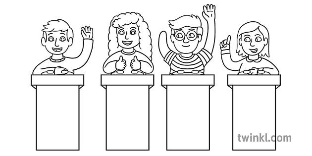 niños parados en podios persona votando política democracia día de elecciones niños parados en podios persona votando política democracia día de elecciones
