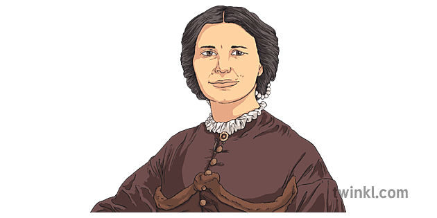 Clara Barton Portrait Woman Lady United Statesd Usa Civil War Mps Ks2