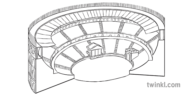 Coliseum Bird Eye View Ancient Rome Cross Section Chỗ Ngồi La Mã đấu Sĩ