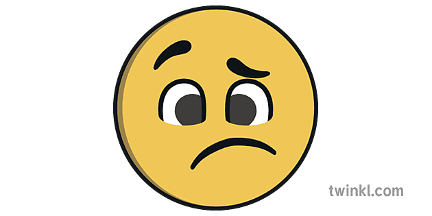 Confused Emoji Illustration - Twinkl