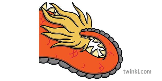 Connecting Bricks Chinese Dragon Tail Illustration - Twinkl