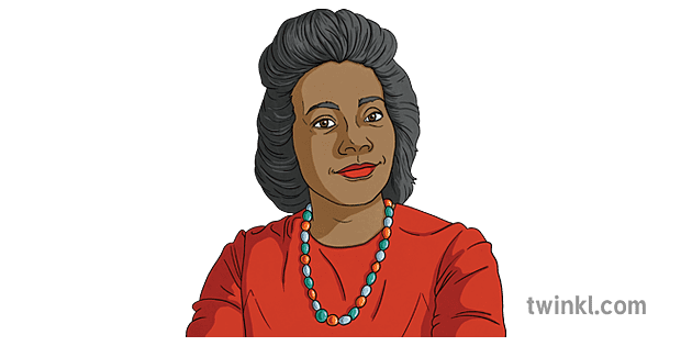 Coretta Scott King Portrait Politician Black History Month USA KS2