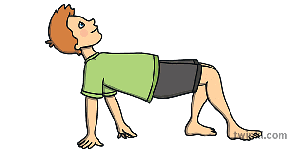 Kids yoga poses child doing Royalty Free Vector Image