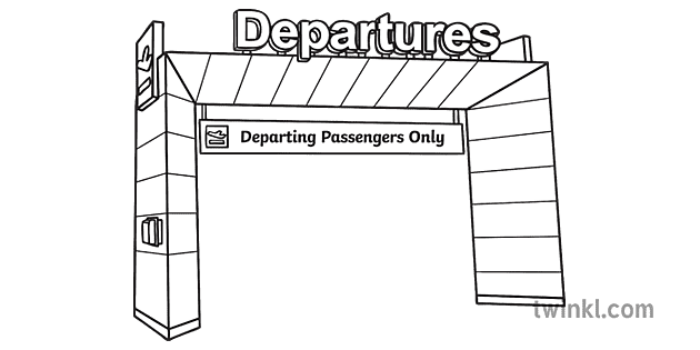 出発 ゲート セキュリティ 空港 チケット Roi Ks1 黒と白 Rgb