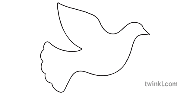 dove-of-peace-template-black-and-white-twinkl