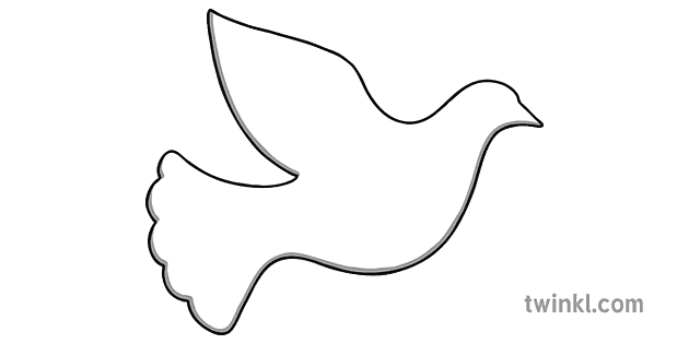 Dove Of Peace Template Illustration Twinkl