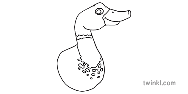 pato basado en forma de mano dibujo animal pájaro pico ojos abiertos diy ks1