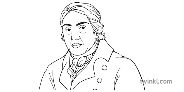 edward jenner portrait history ks3 ks4 bw rgb Illustration - Twinkl