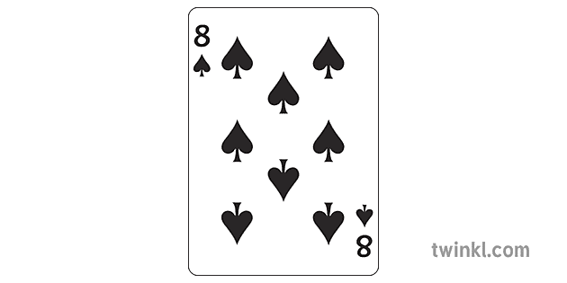 8スペード トランプ ゲーム 高齢者 ケア Ks3 Bw Rgb Illustration