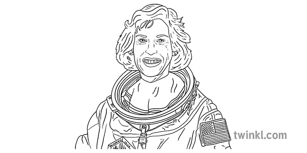 Ellen Ochoa Coloring Sheet Pages Sketch Coloring Page