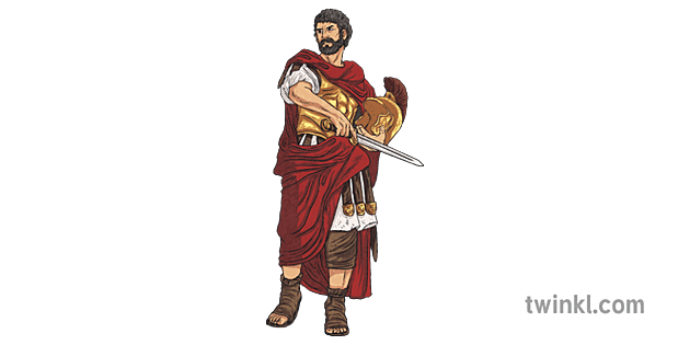 imparator hadrian kişi lider britanya antik roma roma mps ks2 Illustration -