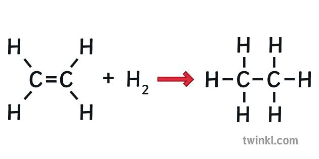 Ethene Undergoes Addition Hydrogen Displayed Formula Science Chemistry