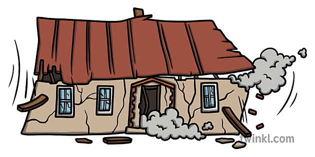 Falling House Illustration - Twinkl