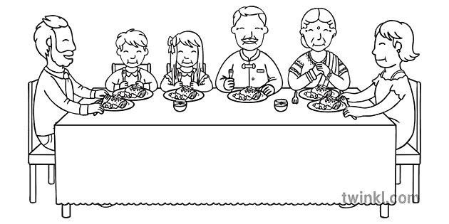 Familie Oma Dadi Opa Dada zusammen essen sagen lecker im Restaurant Tisch