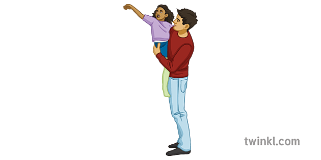 padre e hija aleman familia personas secundaria Illustration - Twinkl