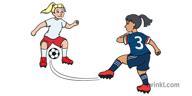 女性 サッカー選手 ナツメグ キック サッカー Illustration