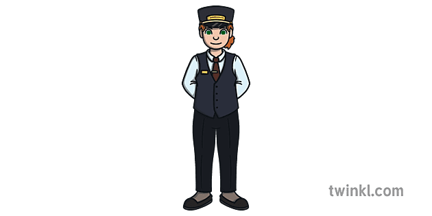 Female Train Conductor Illustration - Twinkl Female Train Conductor Illustration - Twinkl