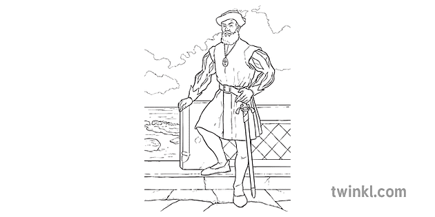 ferdinand magellan drawing