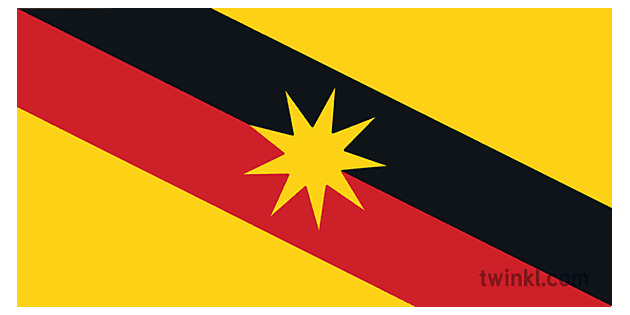 Flag of Sarawak Illustration - Twinkl