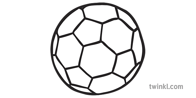 サッカー サッカー ボール スポーツ Ks1 白黒 Illustration Twinkl